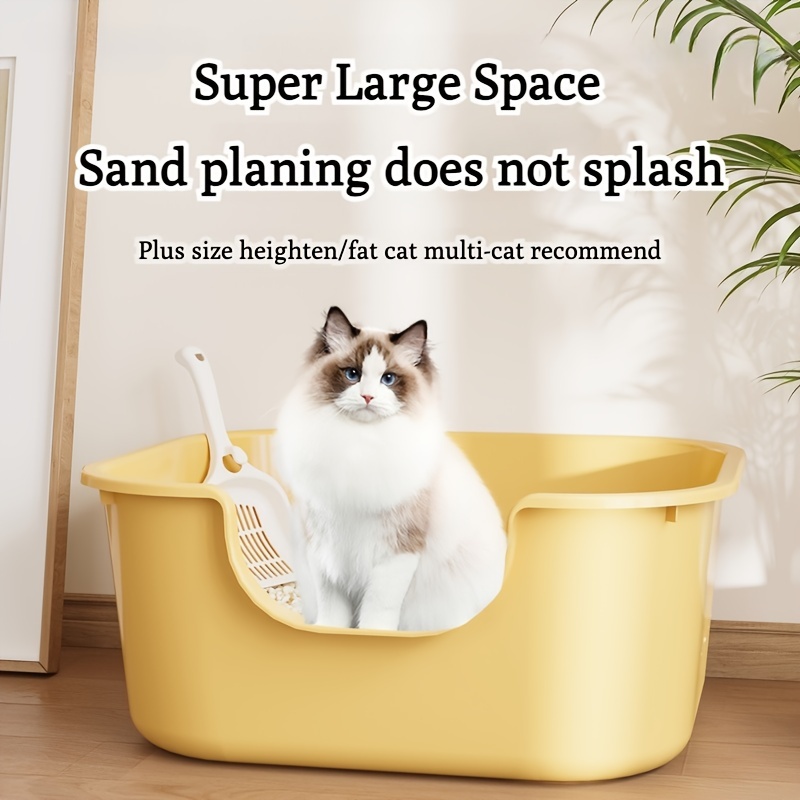 特大猫用トイレ オープントップペット用トイレ砂トレイサンドボックス