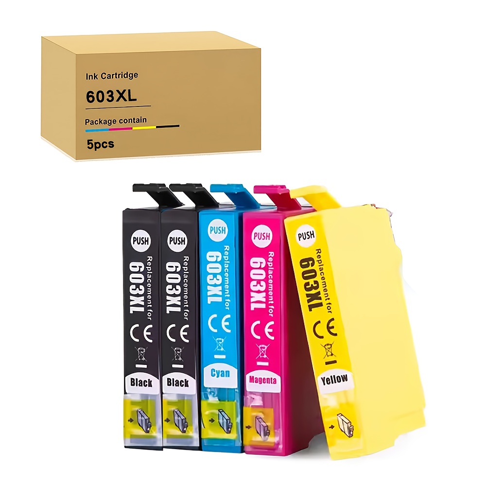 Image of 603xl Printer Cartridges Compatible With Epson 603 Ink Cartridges Xp-2100 Xp-2105 Xp-3100 Xp-3105 Xp-4100 Xp-4105 Workforc Wf-2810 Wf-2830 Wf-2835 Wf-2850 Printers