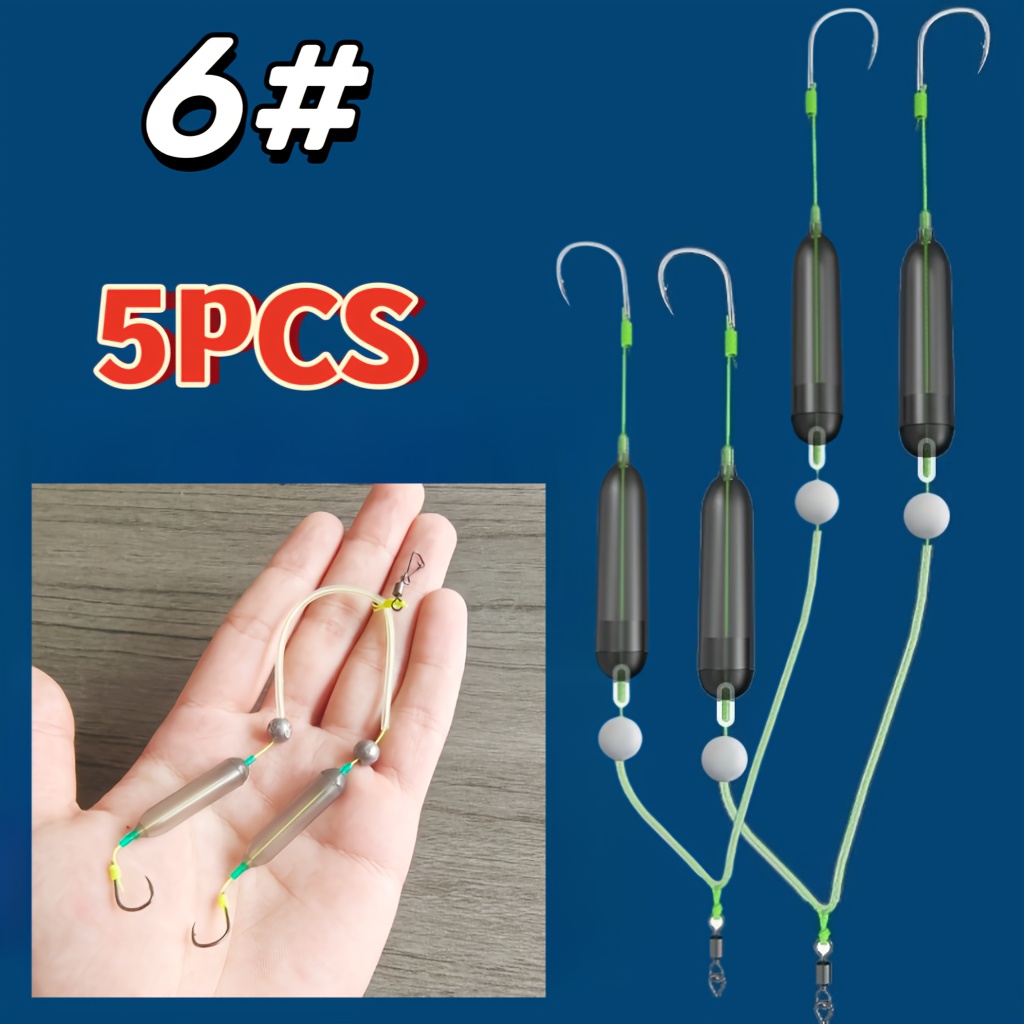 A 5pcs Reverse Bottom Fishing Line Set, Suitable For Lure Fishing, Table Fishing, Saltwater And Freshwater, And Outdoor Angling