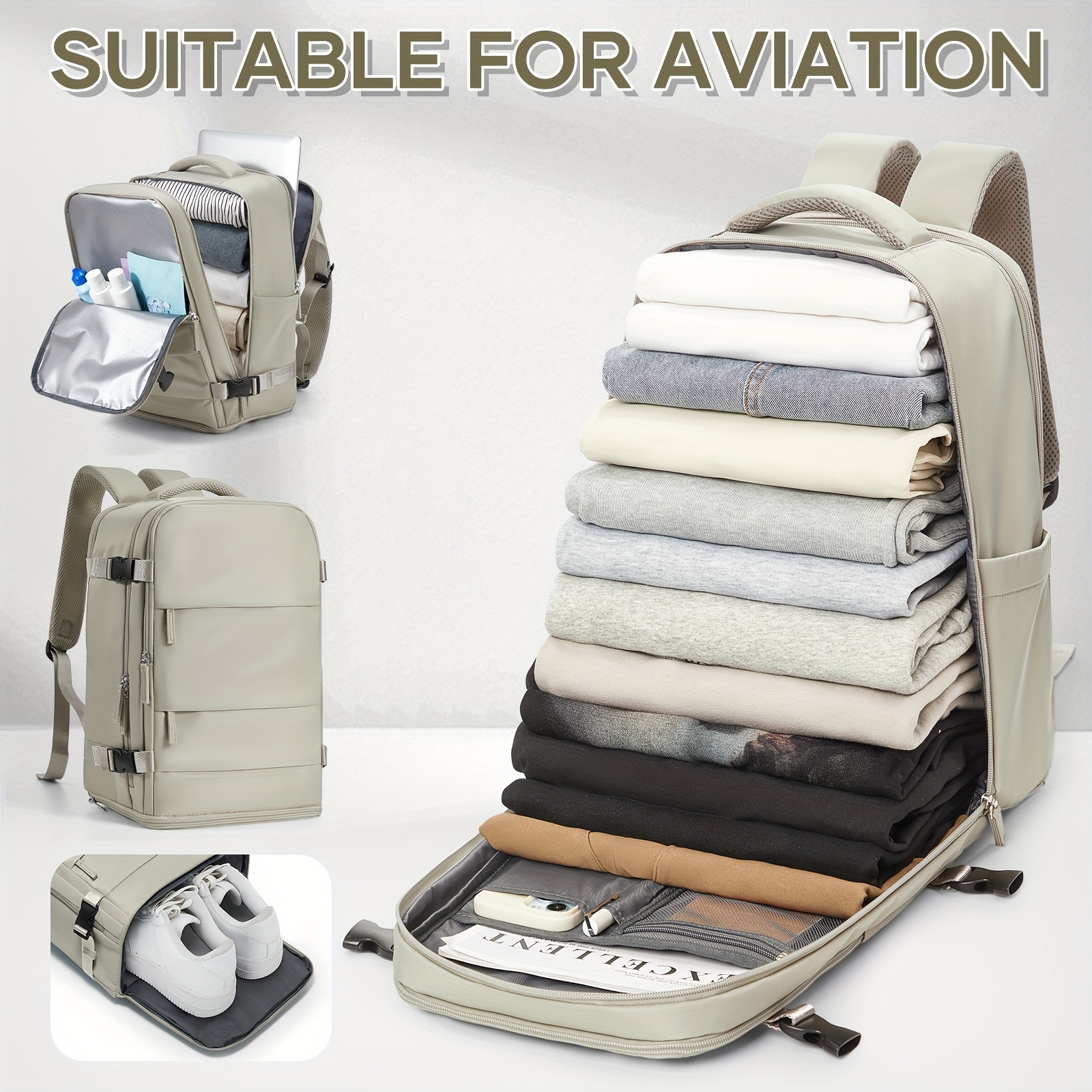 Ryanair Cabin Bags 40x20x25 Underseat Cabin Bag New Easyjet Carry On Travel Backpack Cabin Size Rucksack, Hand Luggage Bag Backpack Casual Daypack School Bag Fit 35.56 cm Laptop