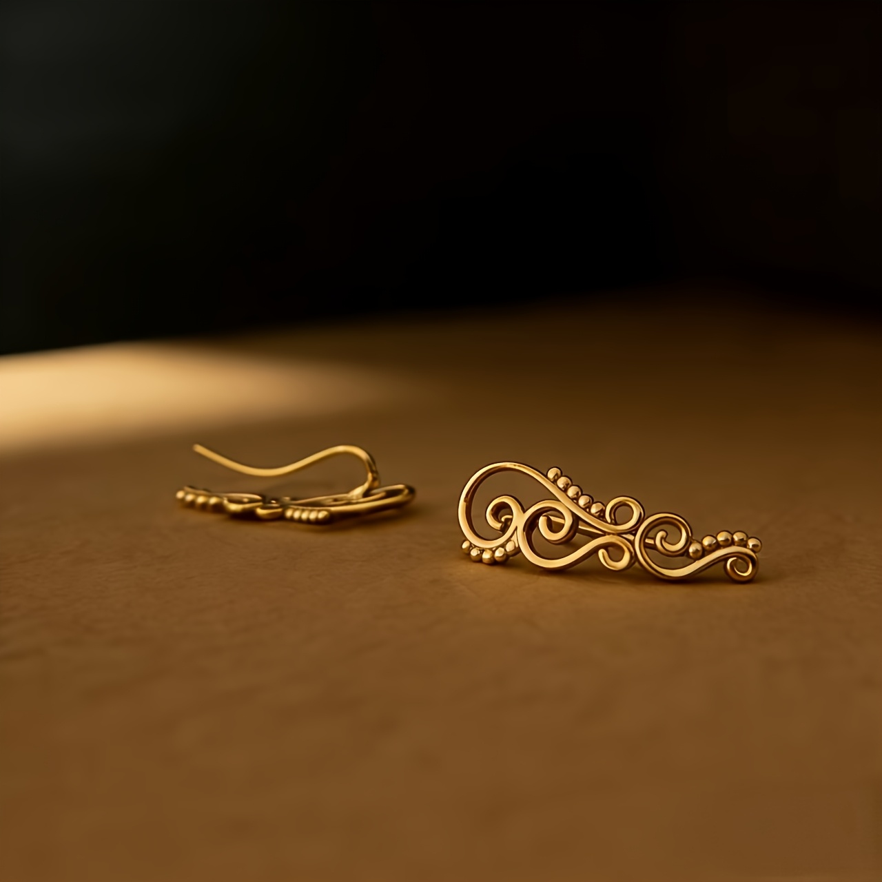 TEMU 1 Paire de Boucles d'Oreilles Rétro Minimalistes à Motif Géométrique en Cuivre, Boucles d'Oreilles à Clous Style Cour , Adaptées à Décontractée