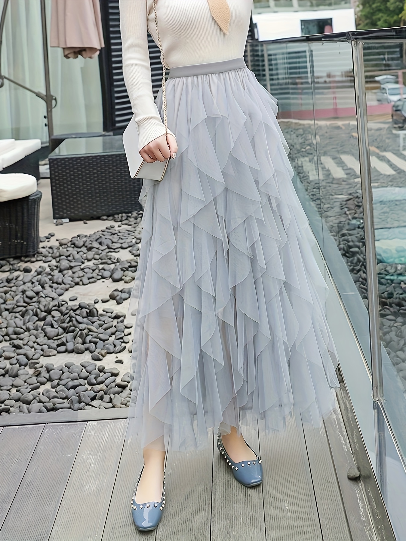 gonna asimmetrica a ruchino donna Temu Italy