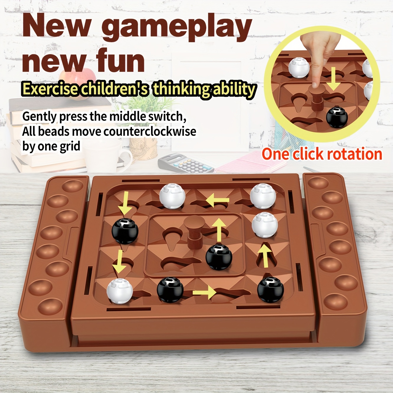 Logic Board Game for Kids Ages 3 and Up, Strategy Game with High-Quality ABS Plastic, Ideal for Family Gatherings, Parties, and Travel