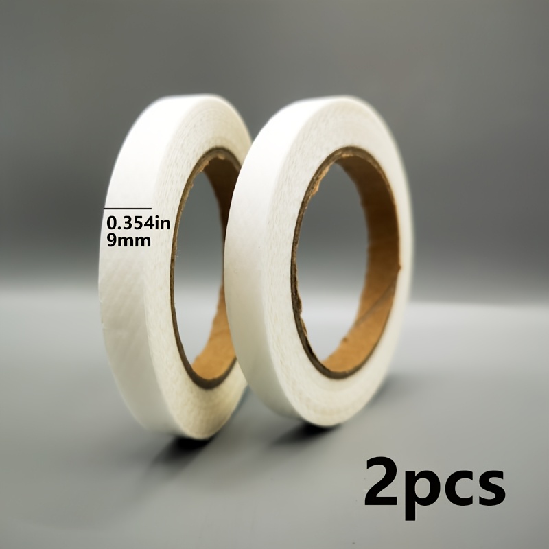 TEMU Set Of 2, No Sew Double-sided Fabric Adhesive Tape, 1000 Inches Total, Durable Hem Tape For Garments, Drapes, And More, Heavy-duty Adhesive For