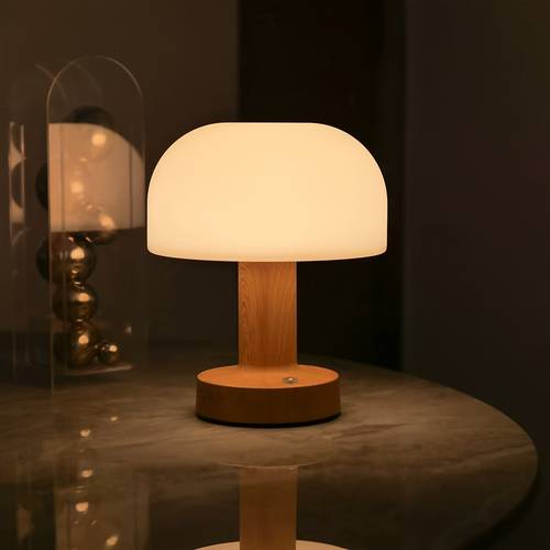 Touch The Control Panel Of -shaped Decorative Lamp. This 2500mAh USB Rechargeable Fixture Features Adjustable Brightness And Is Suitable for Use As A Home Decoration Or Birthday Gift for Bedroom Desks Or Other Areas.