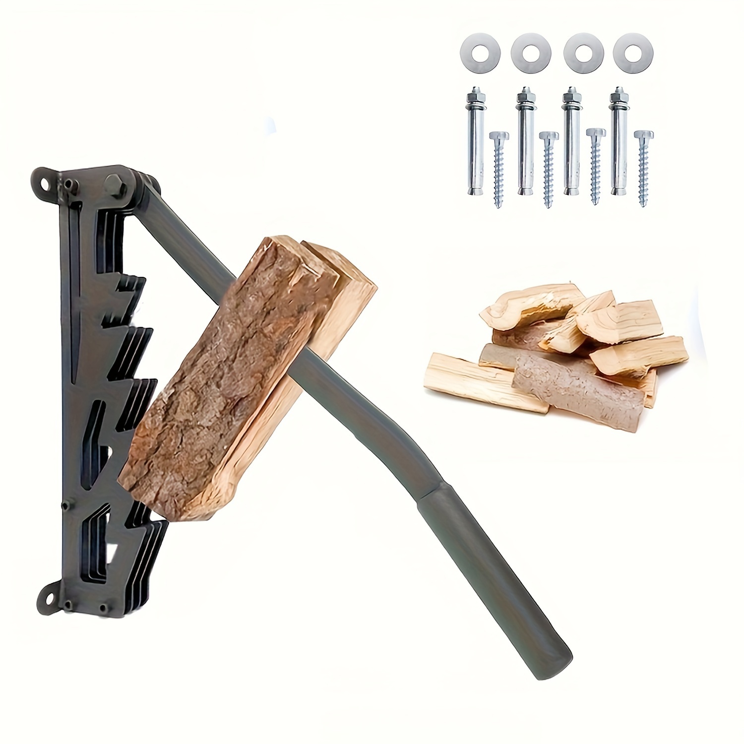 1pc Wall Mounted Firewood Splitter Soft Wood Kindling Splitter For Indoor  Or Outdoor Firewood Kindling Splitter Wall Mounted Kingling Maker Wood Split