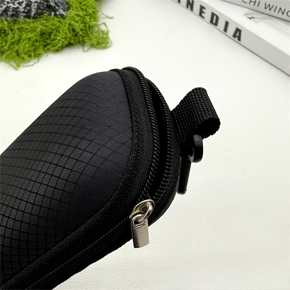 3-Pack Portable EVA Eyeglass Case with Carabiner Hook