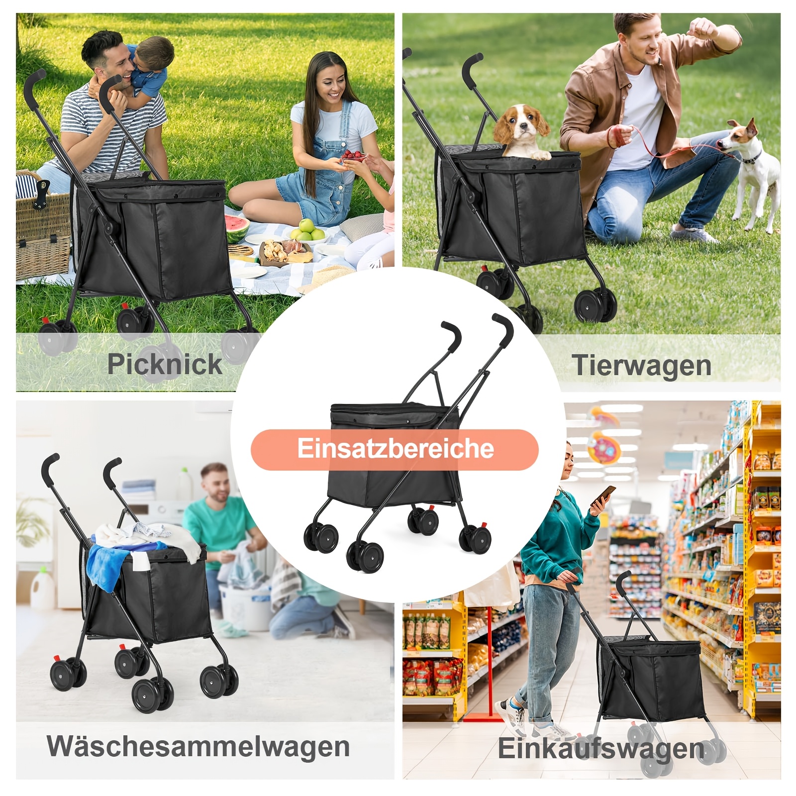 This Cat Stroller Weighs .06kg, Easy To Carry One-handed. Breathable Mesh Fabric For Full Ventilation, Smooth-rolling Quiet Movement Indoors/outdoors. Folding For Compact Storage And Portability.