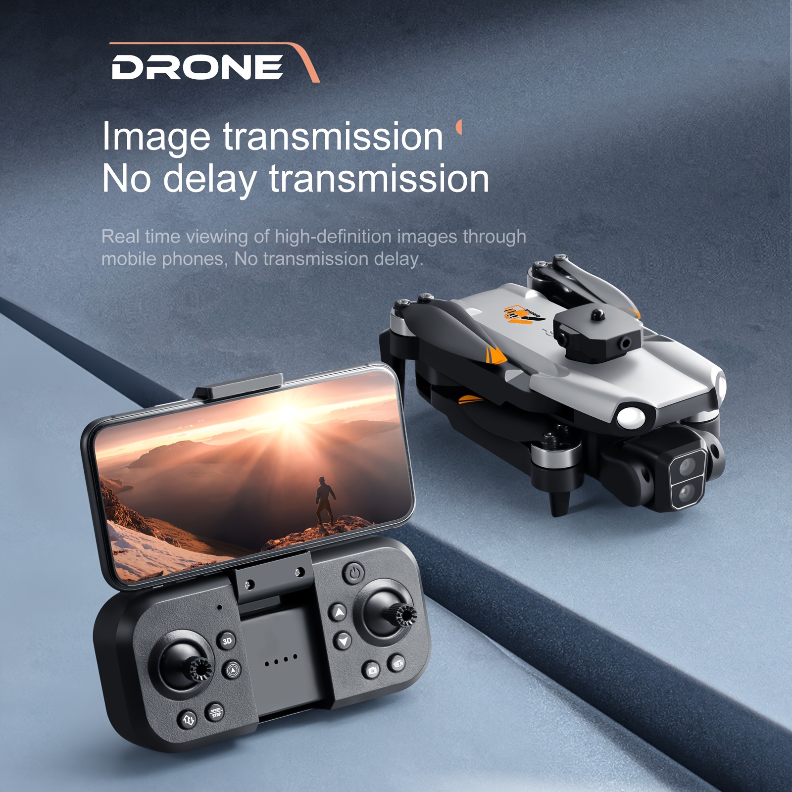 2025 Long-Flight Dual Camera Drone For Adults - Optical Flow Positioning, 360° Obstacle Avoidance, Brushless Motor, LED Lights, Dual Batteries & Spare Kit - Ideal Starter UAV & Holiday Gift