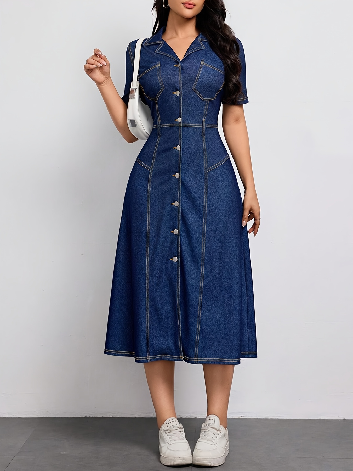 218666 cross border womens short sleeve dress
