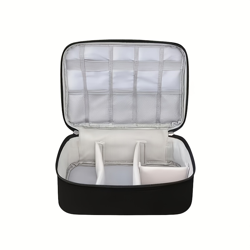Professional Barber Tool Organizer | Portable Storage With Zippered Compartments For Products - Ideal For Barbershops And Travel - Black, Compact And