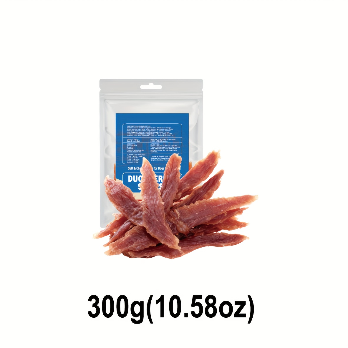 TEMU Duck Strips For Dogs, Dehydrated Dog Treats Natural Duck Sticks Dog - Dog Training Treats For Small & Large Dogs, Nutrient-rich Duck Jerky Dog