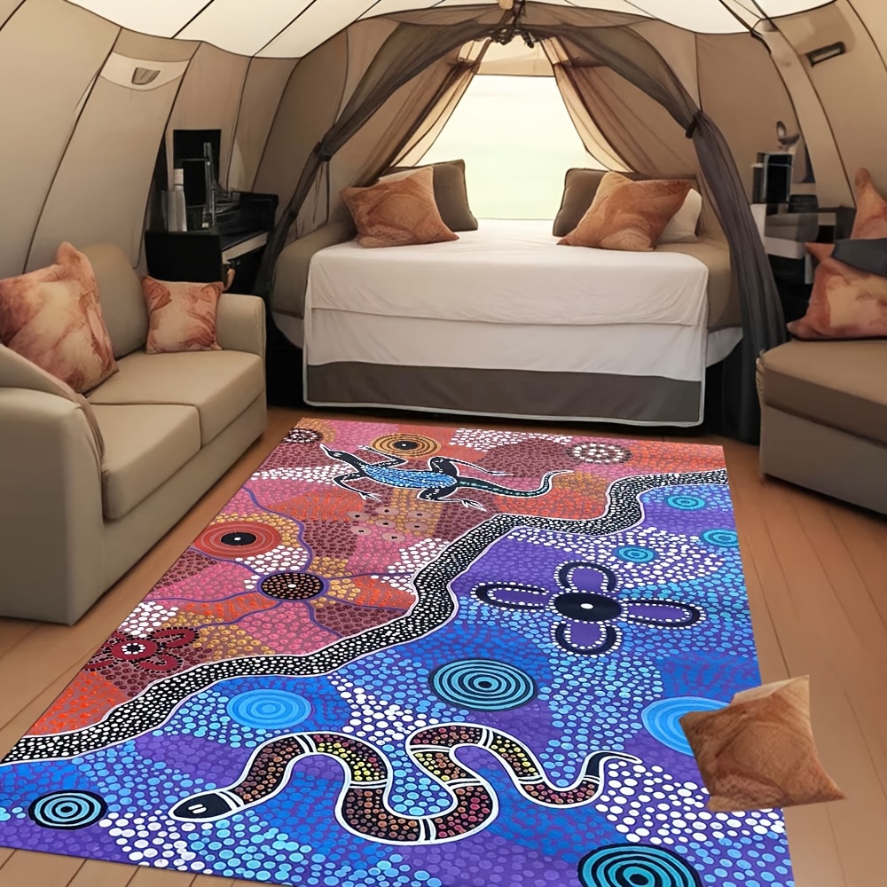 TEMU Outdoor Carpet Mat For Camping, Decorative Floor Mat For Doorways, And Living Room Or Bedroom Use