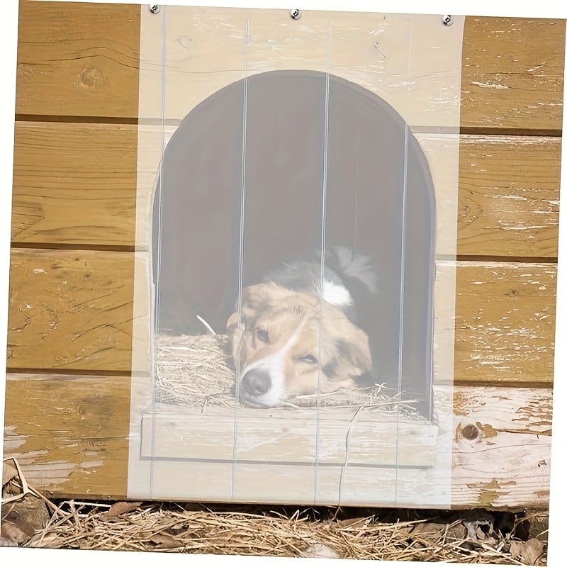 Heavy-Duty Transparent PVC Dog Door Replacement Flap