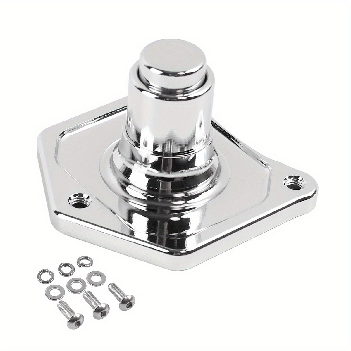 TEMU Cache de solénoïde de démarrage à bouton-poussoir chromé pour modèles Harley Touring Twin Cam de 1991 à 2017, y EVO
