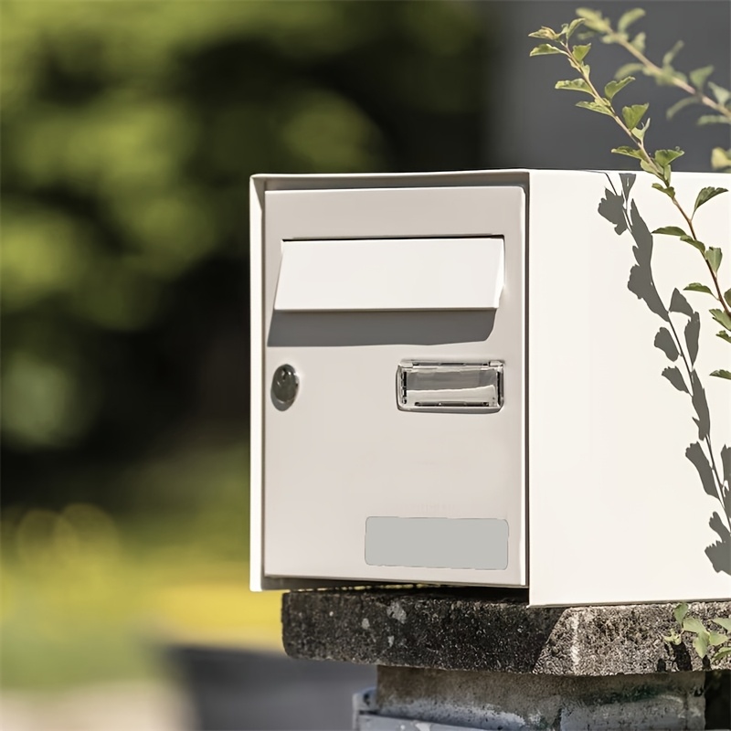 Personalized Stainless Steel Mailbox Sign - Custom Engraved Nameplate, Outdoor Mailbox Decorative Accessory, Durable Metal Sign