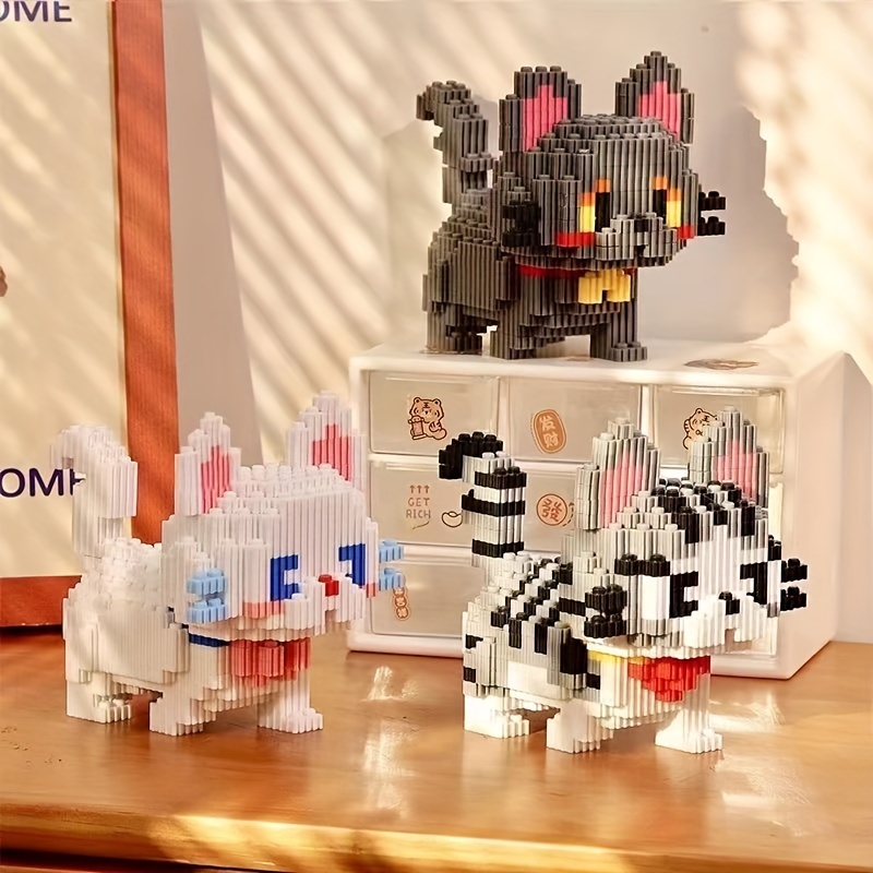 4000PCS Kitty Block Toy Creative DIY Puzzle Cat Lovers Birthday Gift