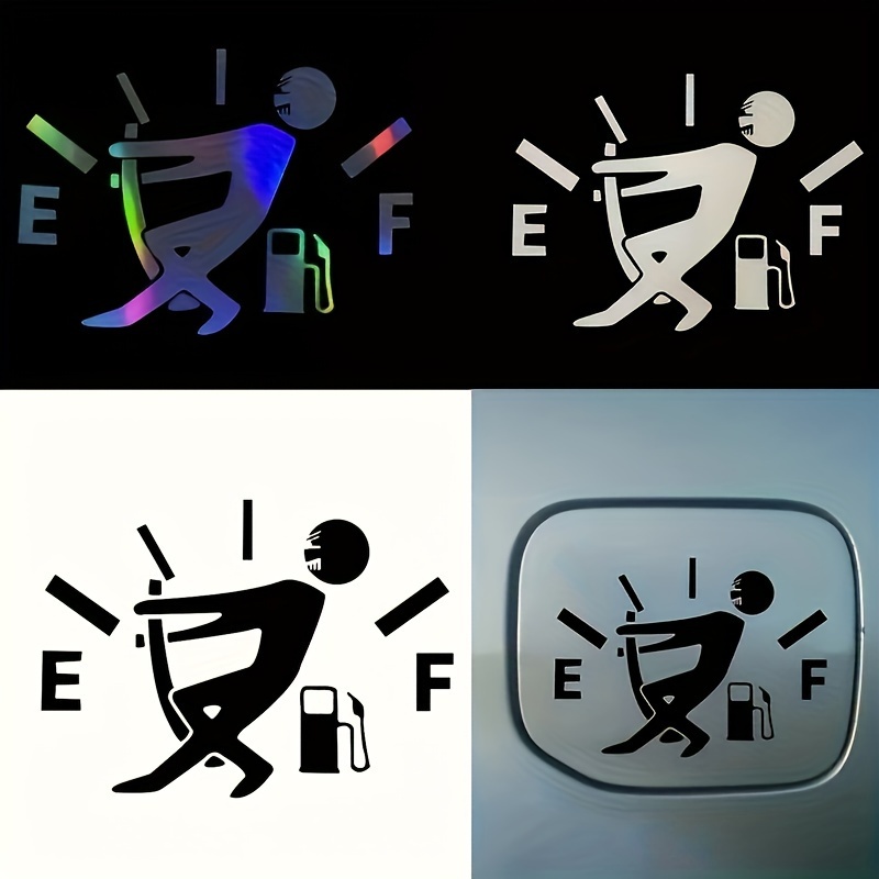 Car Fuel Tank Cover Stickers Reflective Car Stickers Temu