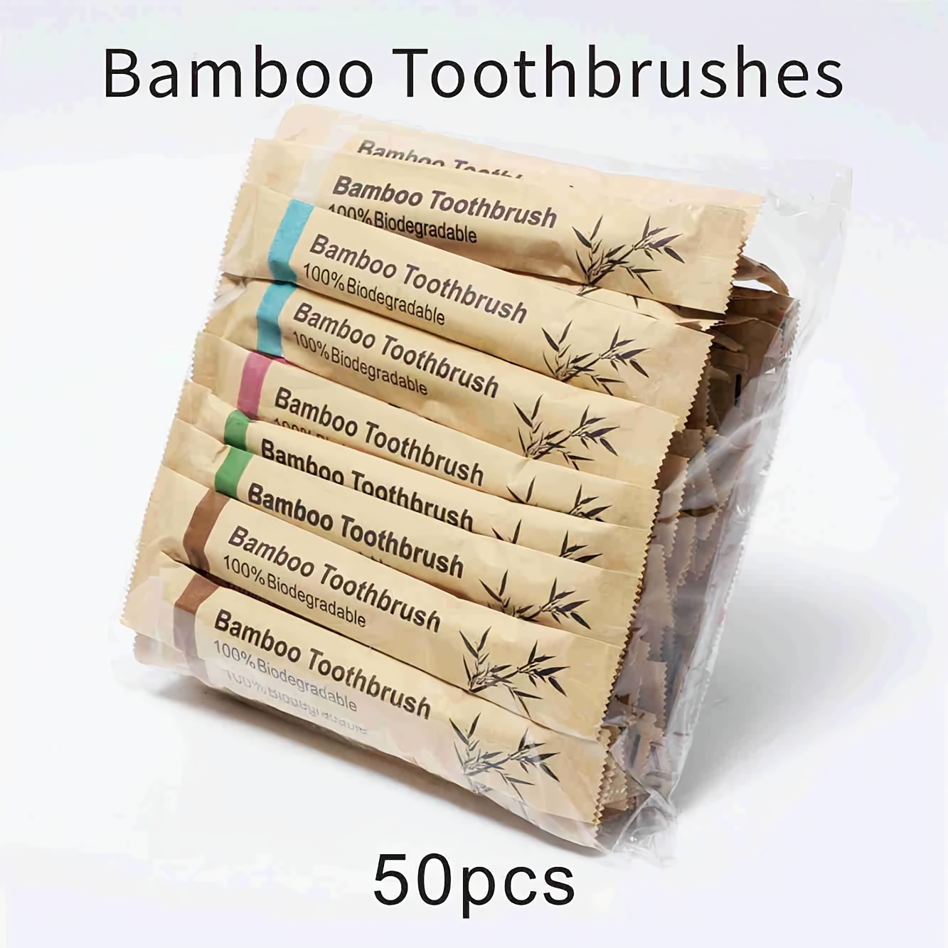 brosses à dents en bambou dans des sacs de papier - bambou naturel, poils souples, tête compacte,   pour les  , parfaites pour les   et lutilisation  