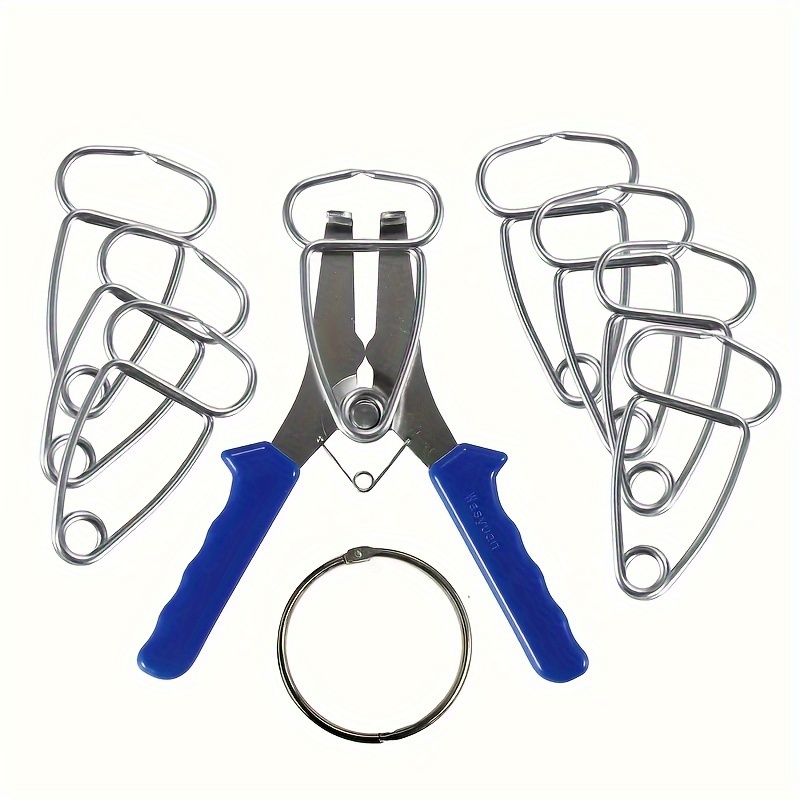 

Spring Clamps Kit, 8pcs Spring Clamps, With 1pc Plier, For Woodworking, Woodtrim, Moldings, Picture Frames