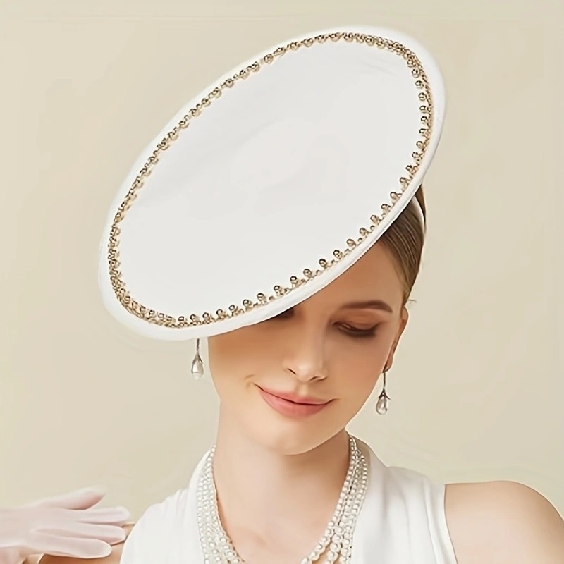 fascinators hats women tea party cocktail fascinator polka  display picture 2