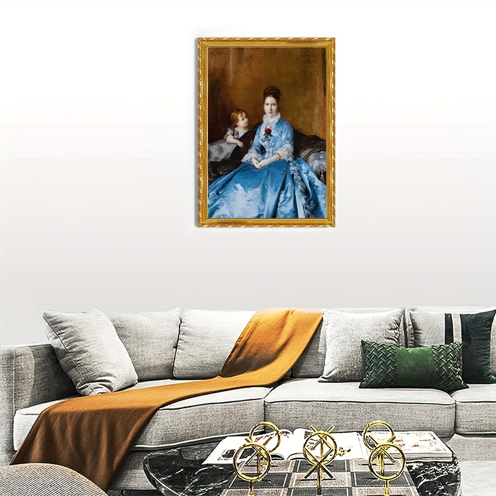 Portrait Mrs. Claude Candamo Son Framed Canvas - Temu