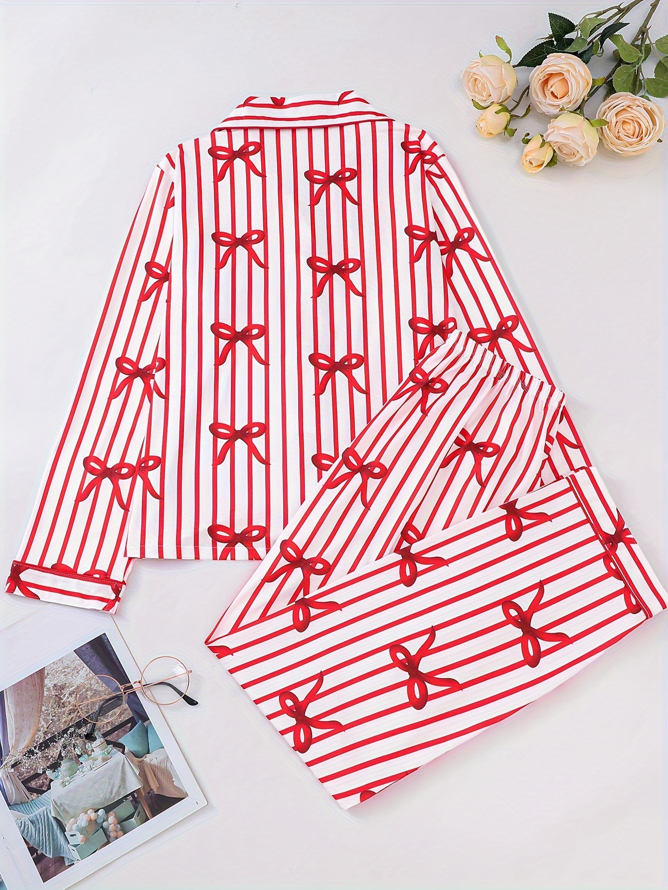 avslappnad alla hjärtans dag pyjamas för kvinnor med - Temu Sweden