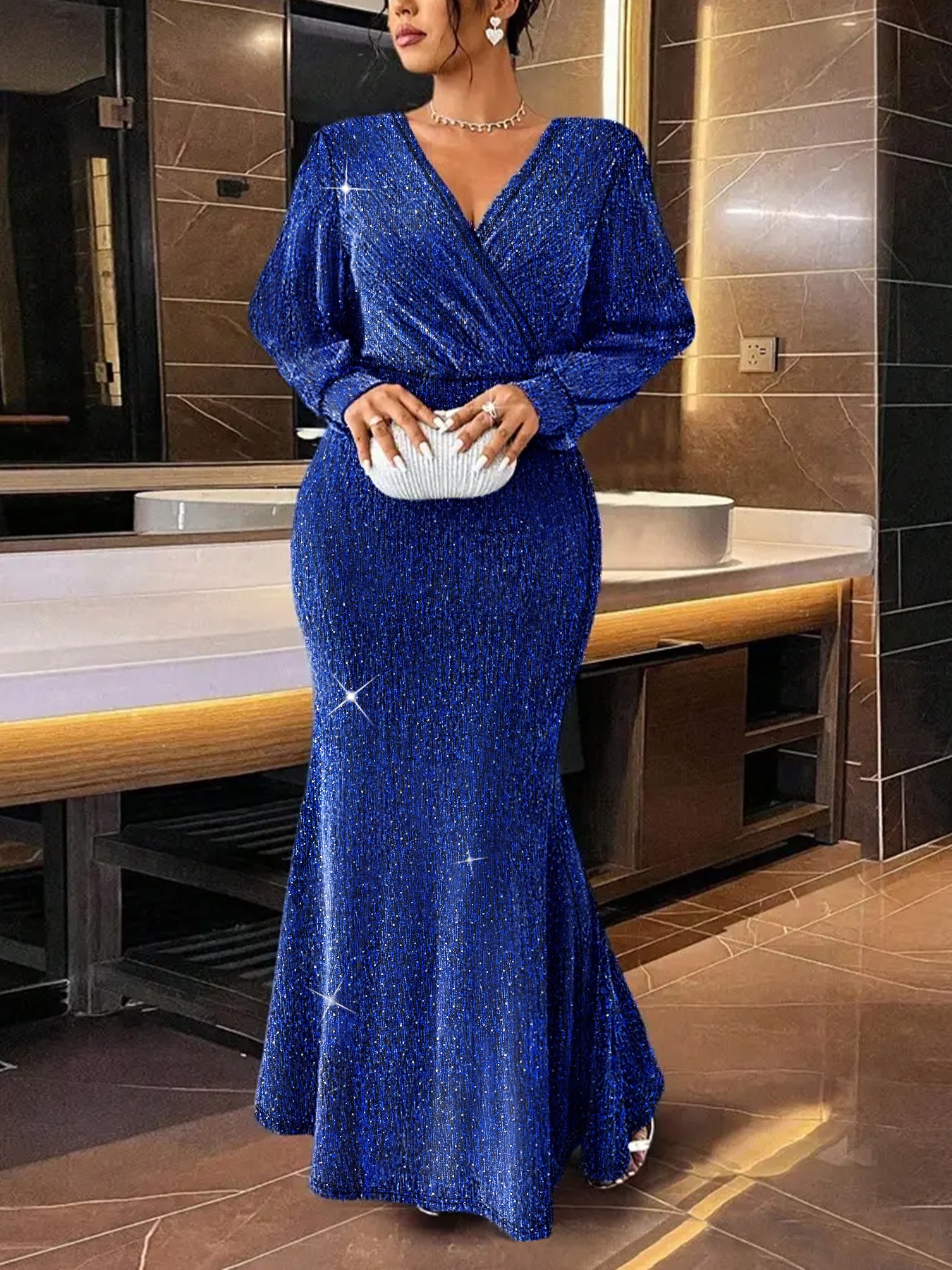 open lace back dress THEO SEQUIN MAXI DRESS