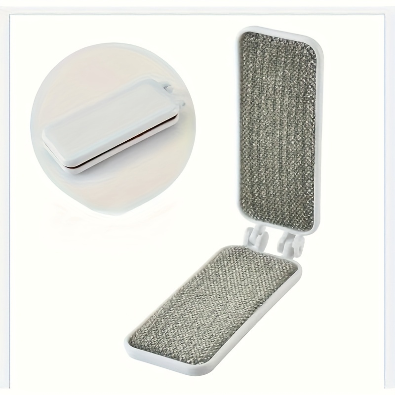TEMU 1 Brosse Portable Pliable Double Face pour Enlever les Peluches, Outil de Nettoyage pour Vêtements - Idéal pour Canapé et Soin des Linge à