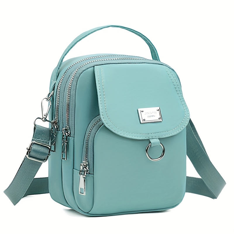 ogehuafee women' blue nylon shoulder bag casual mini - Temu
