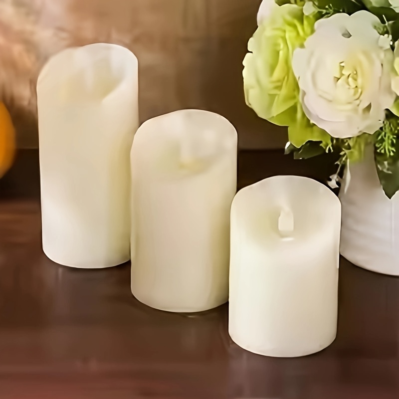 led flameless candle med realistisk rörlig flam - Temu Sweden