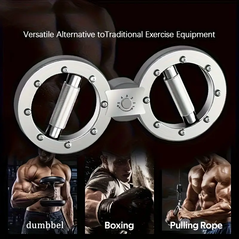 adjustable arm trainer 360 rotating 8 section forearm and muscle exerciser stainless steel ideal for boxing fitness and combat training workout equipment adjustable durable construction gymnastic Product details 1