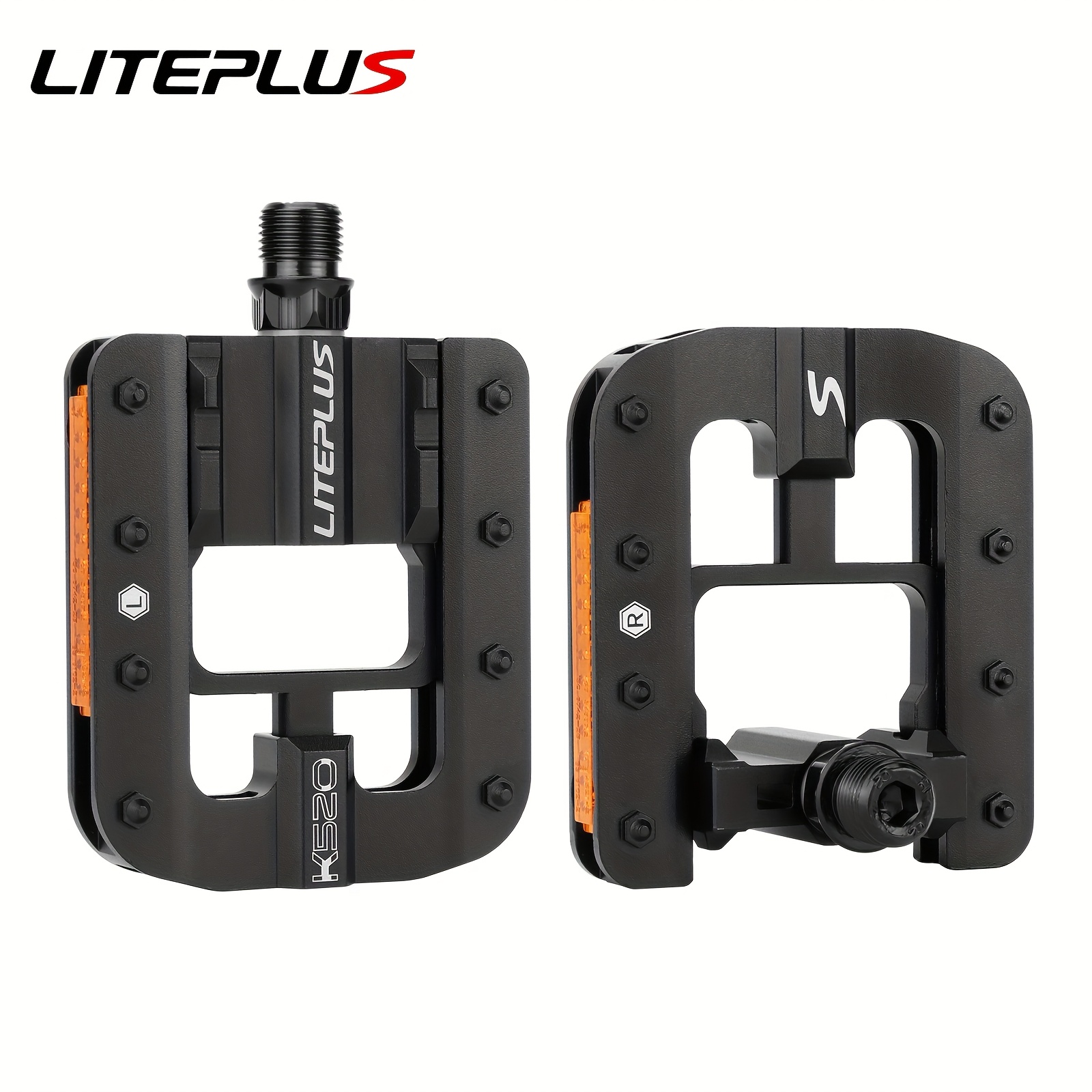 Bicycle Pedals, Foldable Pedals For Folding Bikes, Aluminum Alloy Pedals With Anti-slip Cleats