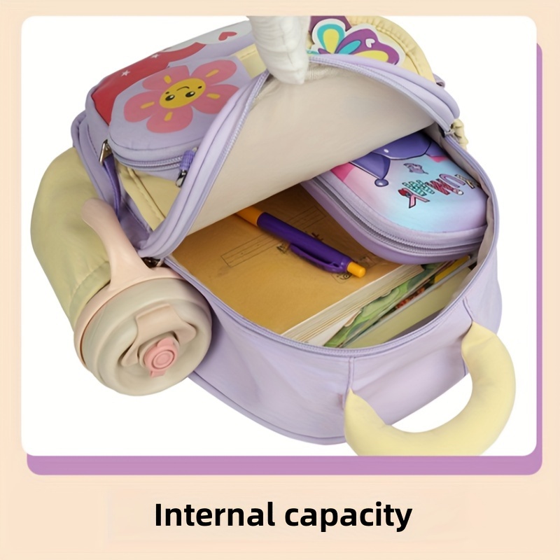 adorable cartoon mini backpack for lightweight nylon with adjustable straps polyester lining details 8