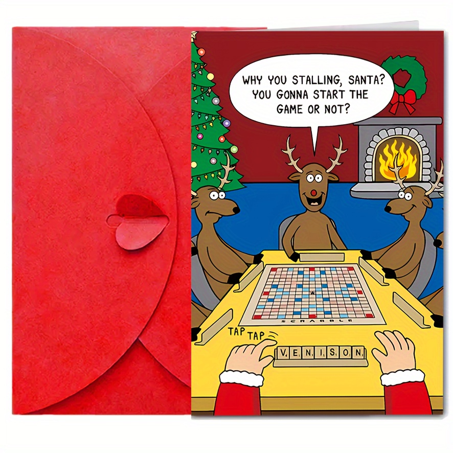 

Santa' : Christmas Humor Greeting Card For