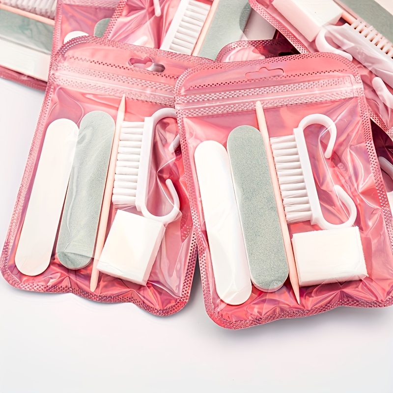 Mini Nail File and Orange Cuticle Stick Set, 10pcs Each