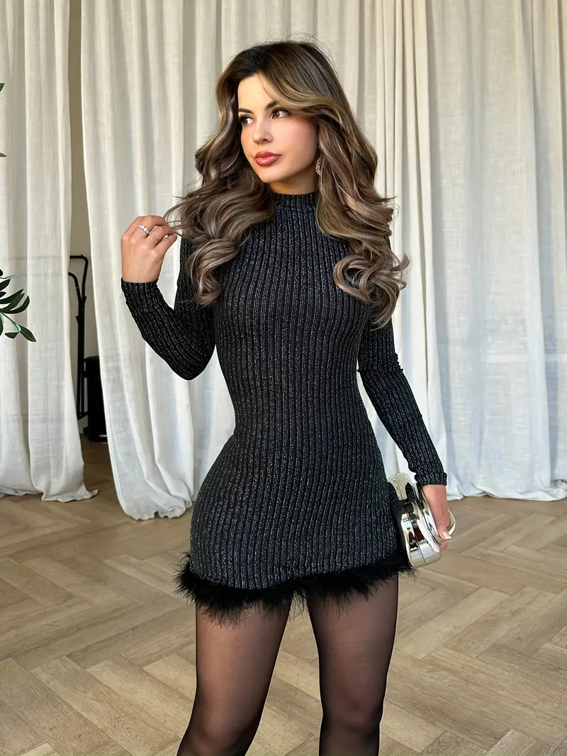 new year's bodycon dress Amazon.com: Women's Sexy Long Sleeve Cut Out Bodycon Sweater Dress Cable Knit Party Club Mini Dress 2026 New Years Eve Outfits (Black,S) : Clothing, Shoes & Jewelry