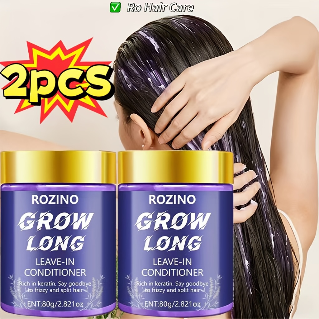 TEMU 2pcs Of Keratin Conditioner | Oil Control, Cutting- For Care, Enhances Hair Strength, Split Ends, Hair Volume, Tackles Frizz And , Designed For