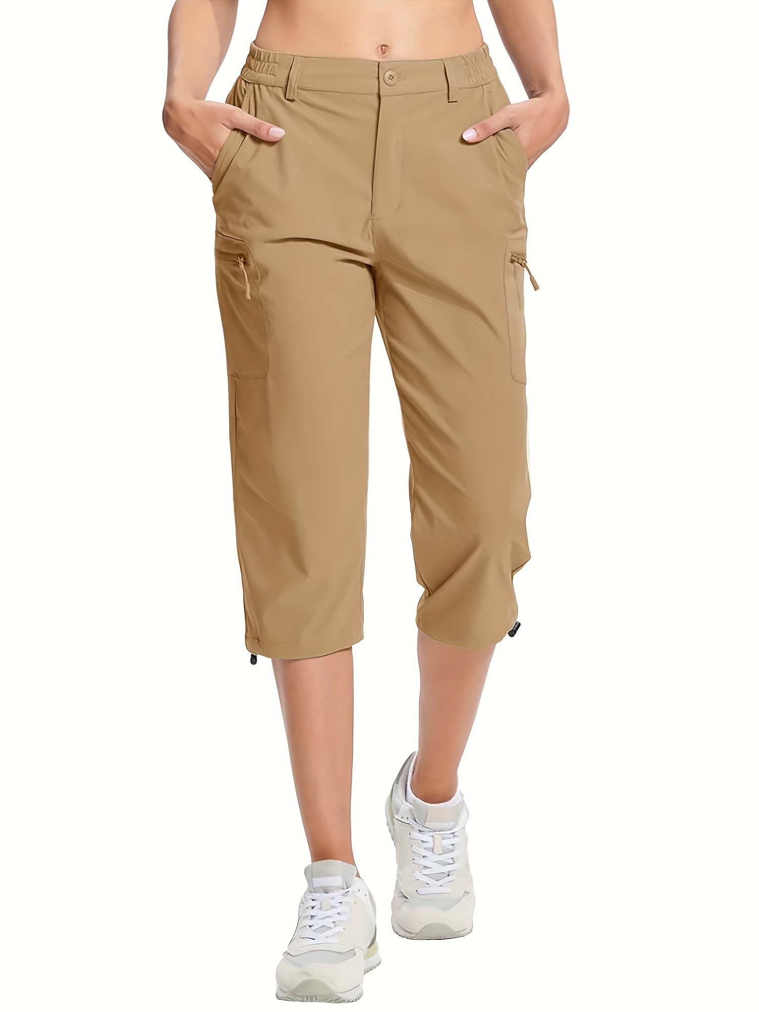 Capri Cargo Pants For Women With Pockets Women'S Summer Hiking