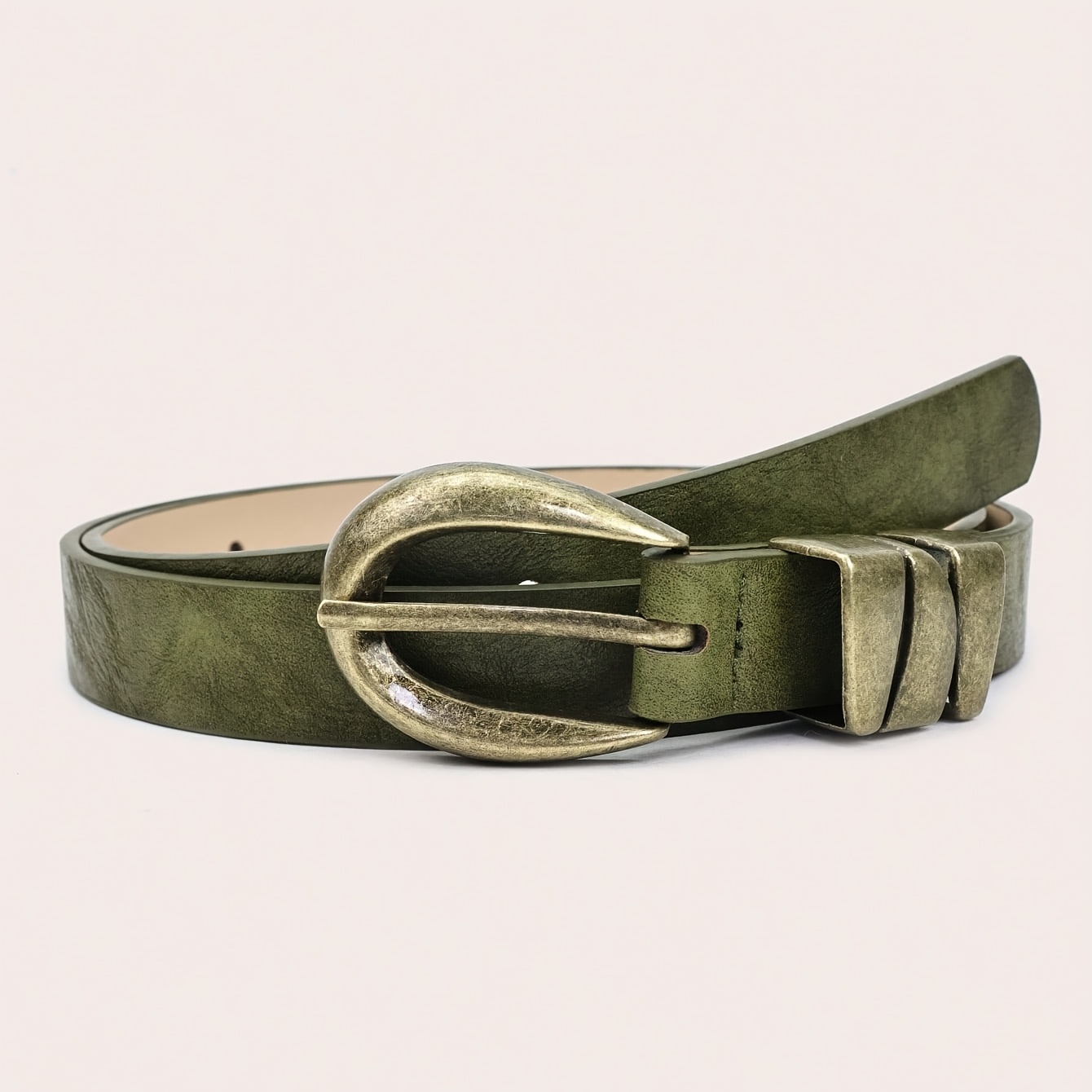 1pc spring summer olive green vintage ring waist belt - Temu Cyprus