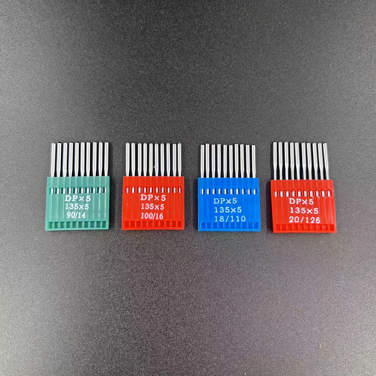 Image of Dpx5 40pcs Sewing Machine Needles Set, 90/14 100/16 110/18 125/20, For Bar-tack, Bartacker And Twin-needle, Anti-break For Industrial/home With Box
