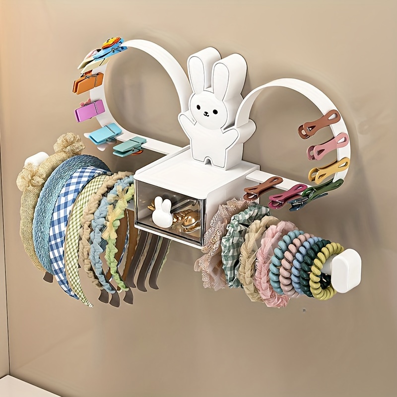 

-saving -mounted Hair Accessory Organizer - - For Headbands, &