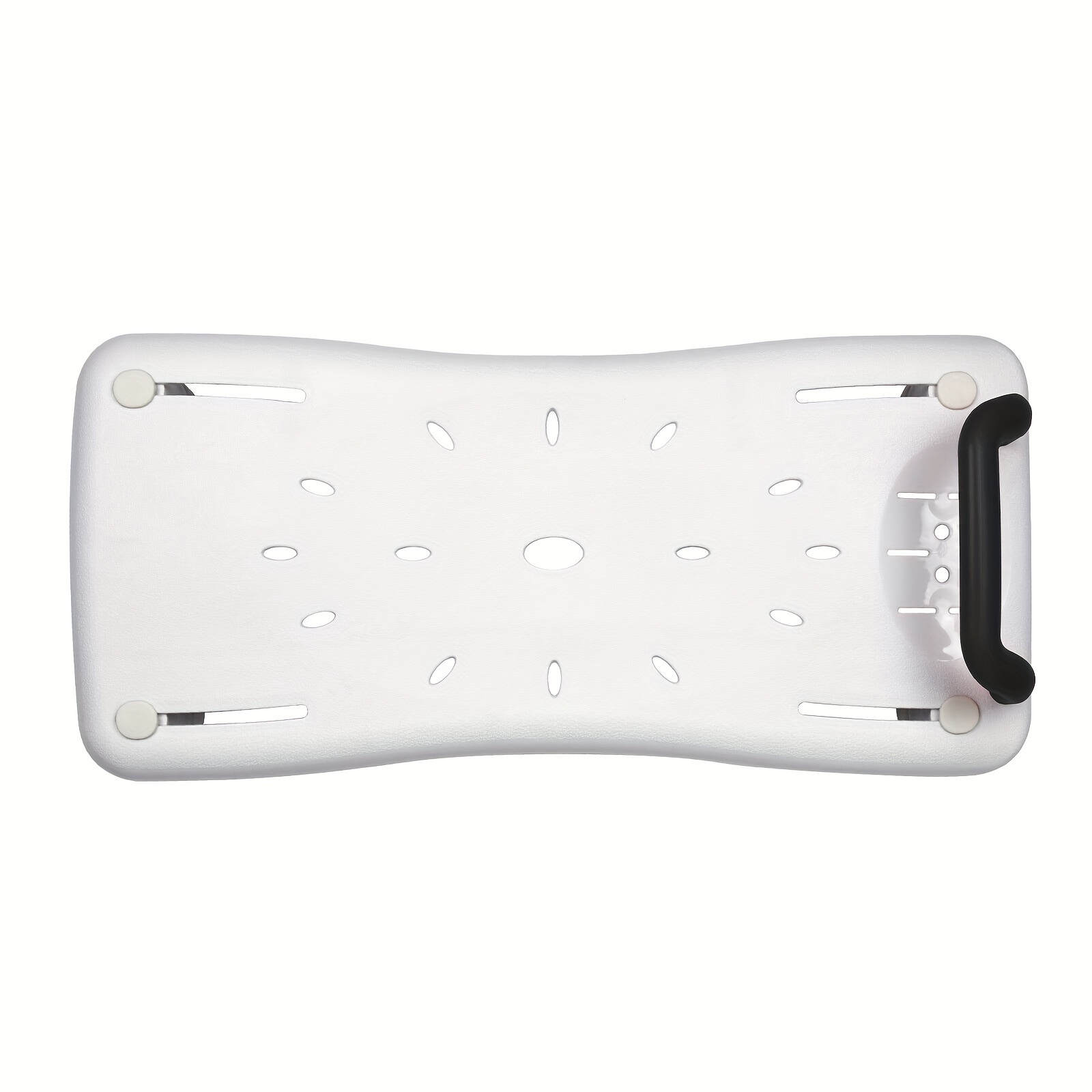 Image of Bathtub Seat Board, Bath Board For Seniors, Bath Seat With Handle And Soap Tray, Length 70 Cm, White And And Red