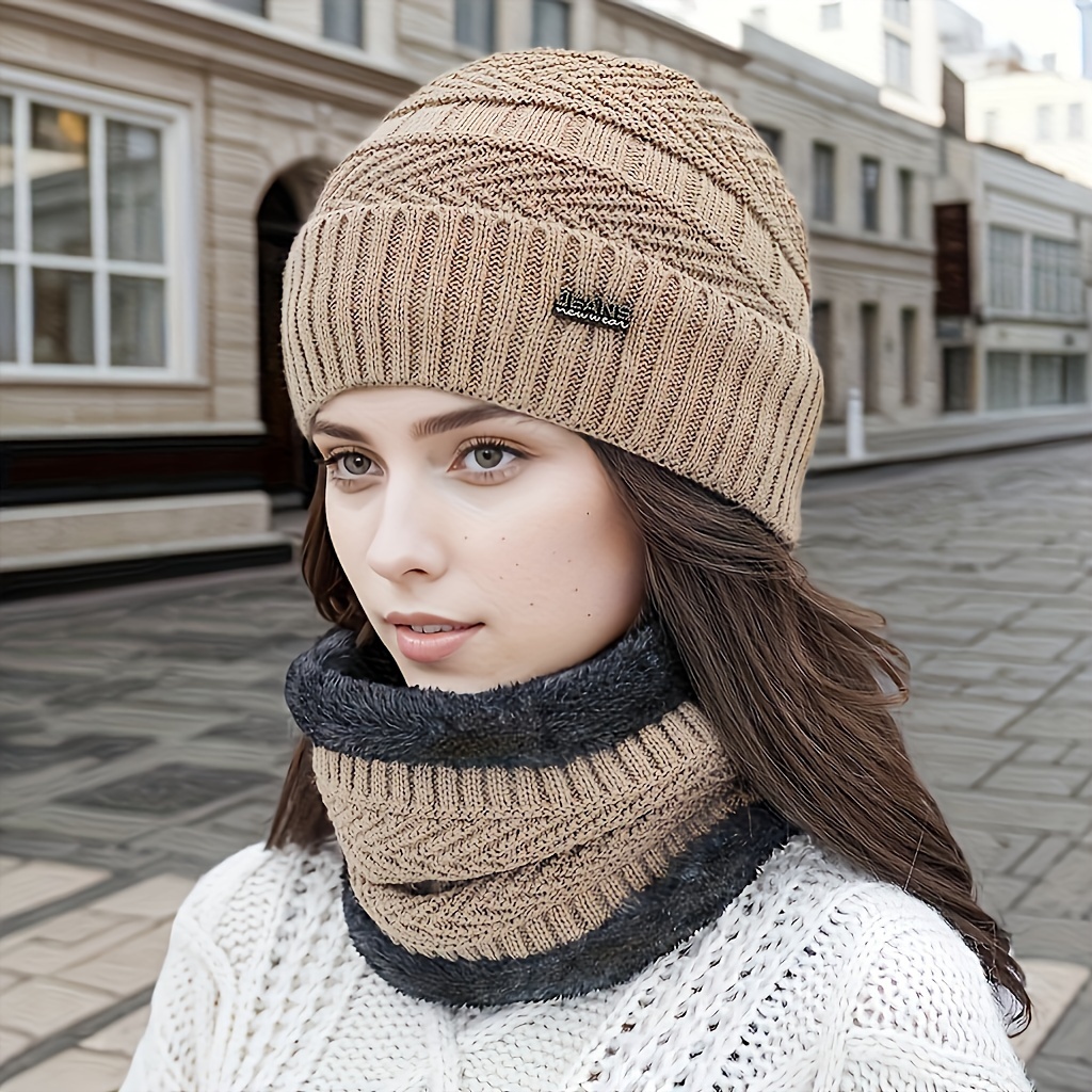 Gorro De Punto Para Mujer Con Forro Interior - Abrigado, Ideal Invierno Y Otoño - Varios Colores