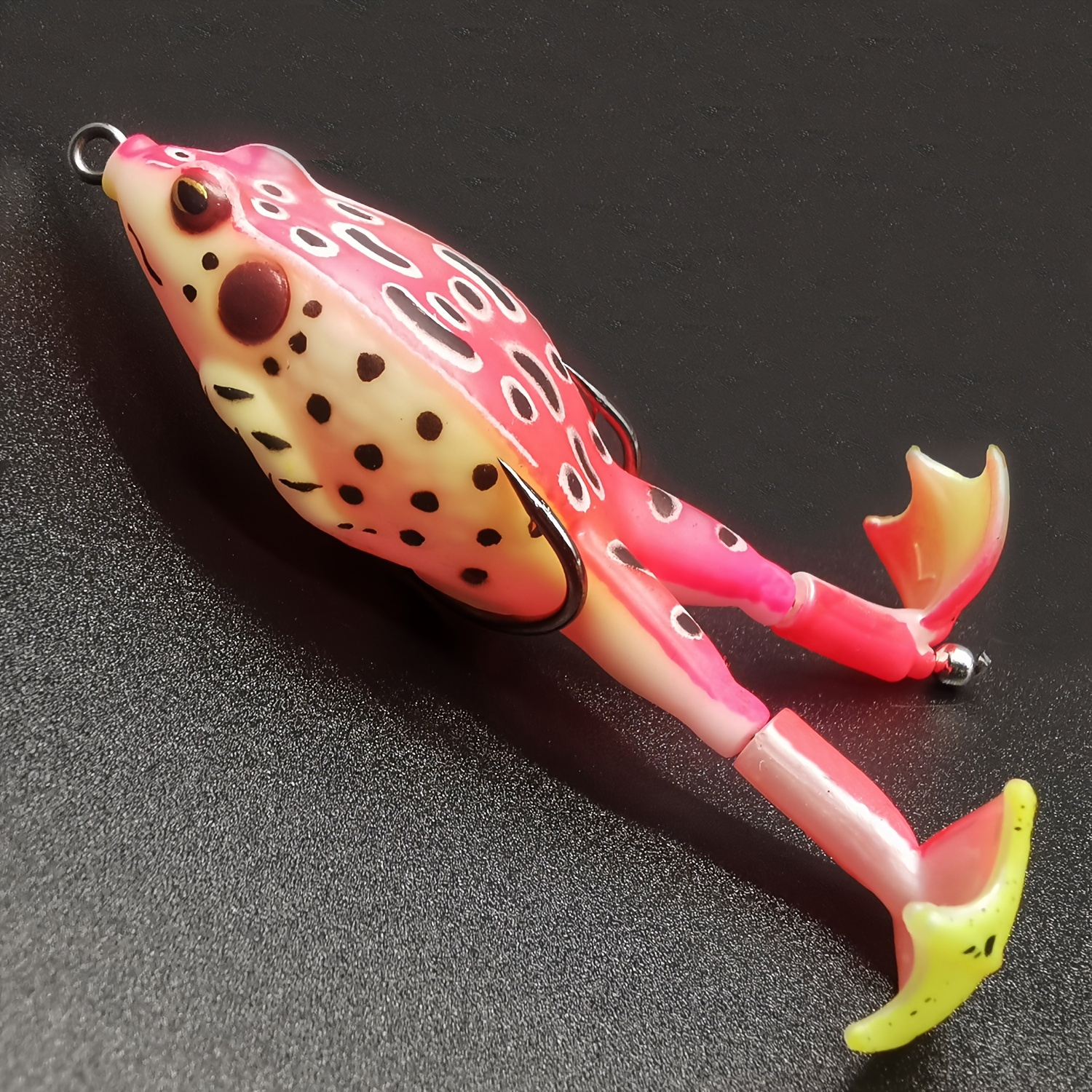 Soft Frog Fishing Lures Rotating Legs Realistic Design - Temu