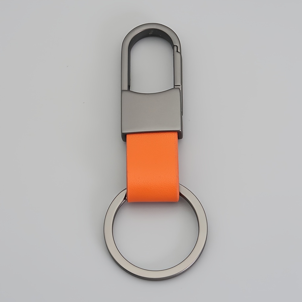 1pc Of Pu Car Keychain, A Creatively Easy Alloy Keyring Accessory For Men And Women, Perfect For Bags