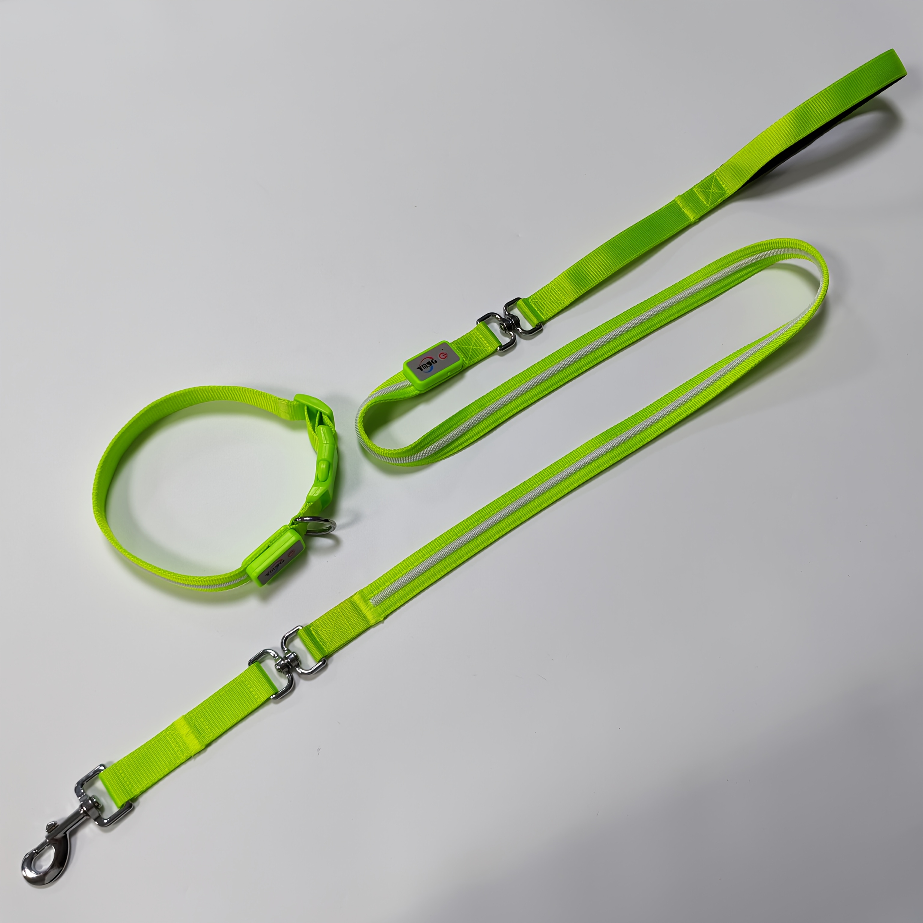 LED Nylon Pet Luminous Collar and Leash Set