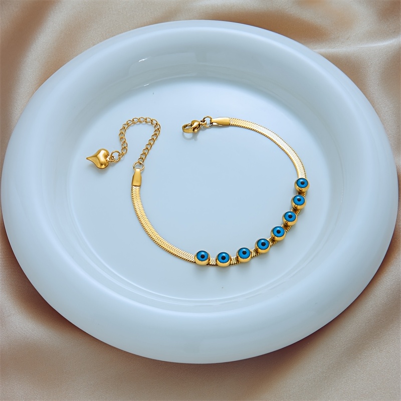 Women's Retro Bohemian Golden Tone Bracelet with Beads