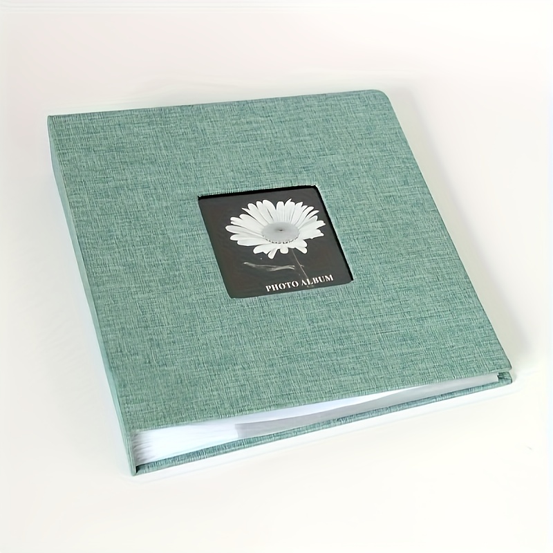 TEMU Linen Photo Album, 6 Inches, Large Capacity For 200 Pictures – A Family And Wedding Keepsake Album, Anniversaries And Birthday With A Straight