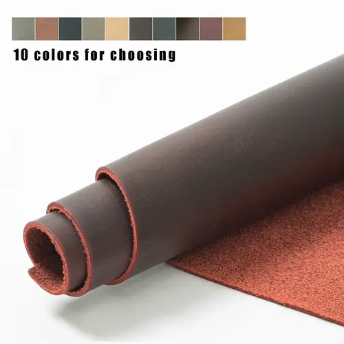 10 colors thickness 1 8mm 2 1mm genuine full grain leather square leather